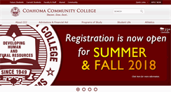 Desktop Screenshot of coahomacc.edu